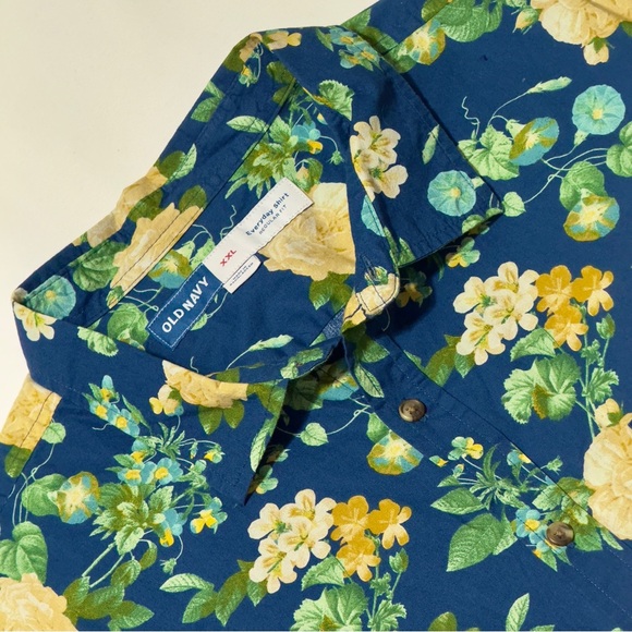 Old Navy Other - NEW Old Navy Blue and Yellow Casual Button Down Shirt‎ Excellent